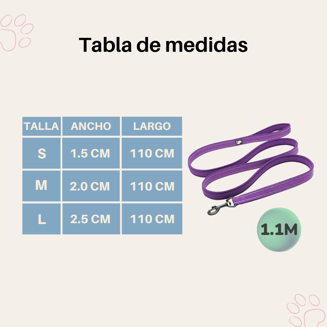 ¡Pack Morado! Arnés Anti tirones Reflectante + Correa