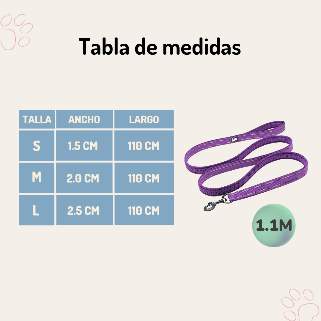 Correa Reflectante Morado - Drukkie