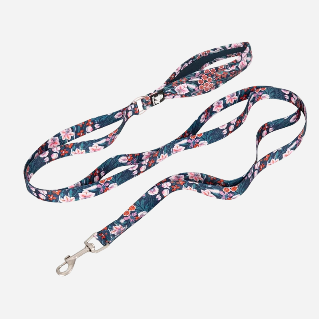 Correa Floral Navy Poliéster