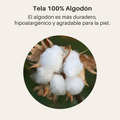 Arnés Anti tirones de Algodón Floral Blue